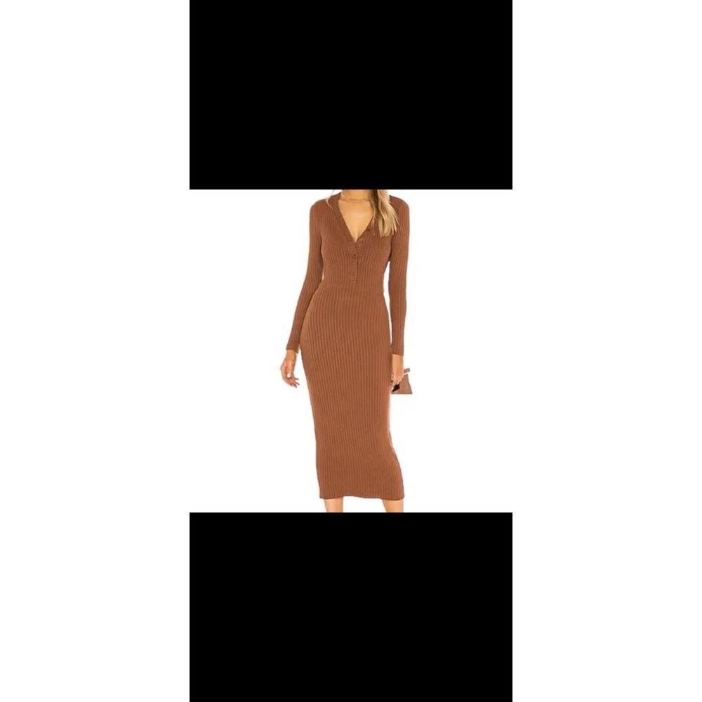 NWT Enza Costa Skirt Brown Knit and Skirt Set Size P Retail $165